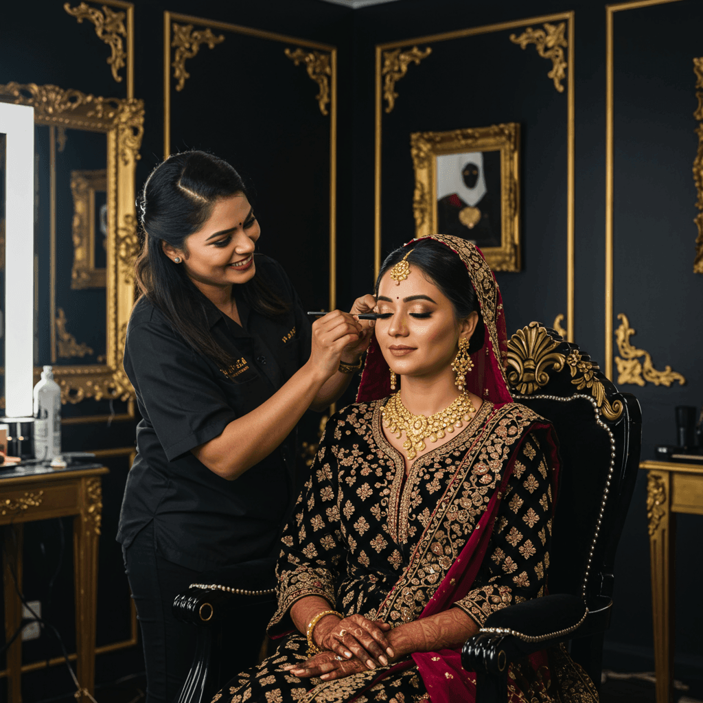 Elite Makeup Artists trained internationally